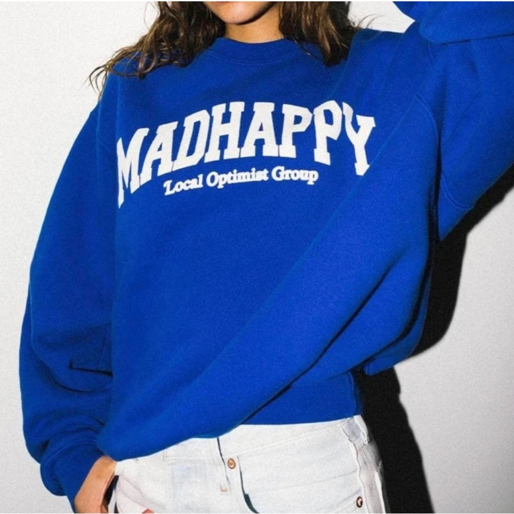 Madhappy Crewneck Oversized Pullover Royal Blue